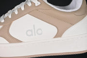 Alo Recovery Mode Low-Top Sneakers in White and Beige