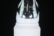 Alexander McQueen White Sneakers with Silver Mirror Heel