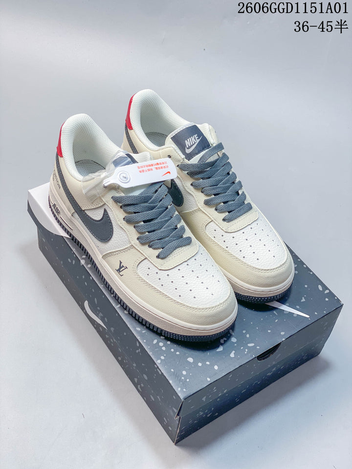Nike Air Force 1 '07 LV8 Low-Top Sneakers White Gray LF6688-007