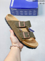 Birkenstock Arizona Two-Strap Sandals, Suede-Style Upper