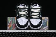 Nike SB Dunk Low White Green Strap Sneakers DD1391-100