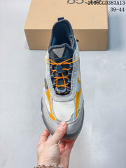 ECCO Men's Trail Sneakers in White, Gray and Orange