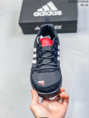 adidas Daroga Plus Canvas Shoes Black Red