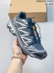Salomon XT-6 GTX Trail Sneakers in Black and Silver