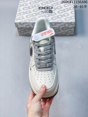 Nike Air Force 1 '07 Low Sneakers White Gray Navy