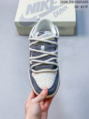 Nike SB Dunk Low White Navy Gray Sneakers YX5066-286