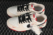 Nike SB Dunk Low Supreme Collaboration White Red Black