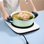 Heat Resistant Silicone Kitchen Gadget Set | 4-in-1 Anti-Scald Cooking Tools | Blue & Pink