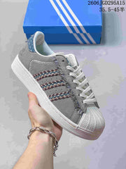 Adidas Superstar Shell-Toe Sneakers in Mixed Colors