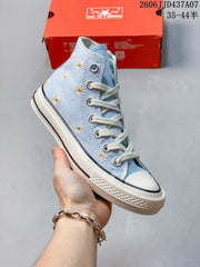 Converse Chuck 70 High-Top Daisy Embroidered Sneakers