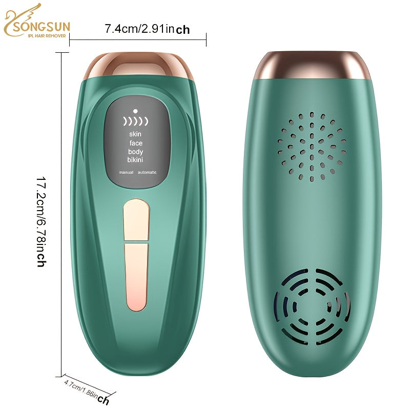 A Professional Hair Removal Device Suitable for Both Men And Women, Perfect for Christmas, Valentine'S Day, And New Year Gifts. This At-Home IPL Hair Remover Machine Offers a Painless And Safe Permanent Hair Removal System