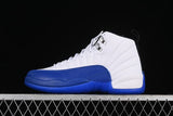 Air Jordan 12 Retro White and Blue Sneakers CT8013-140