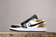 Jordan 1 Low Black Gold Sneakers CQ9447-700