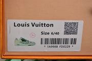 Louis Vuitton Low-Top Sneakers in Mint Green and Monogram Print