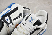 Louis Vuitton LV Trainer Sneaker White Blue Black