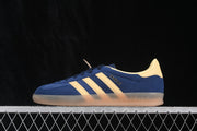 Adidas Gazelle Indoor IH6798 Navy Blue and Yellow Sneakers