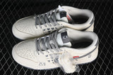 Nike SB Dunk Low White and Grey Low-Top Sneakers