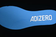 adidas Adizero Evo SL Running Shoes, White Blue and Silver