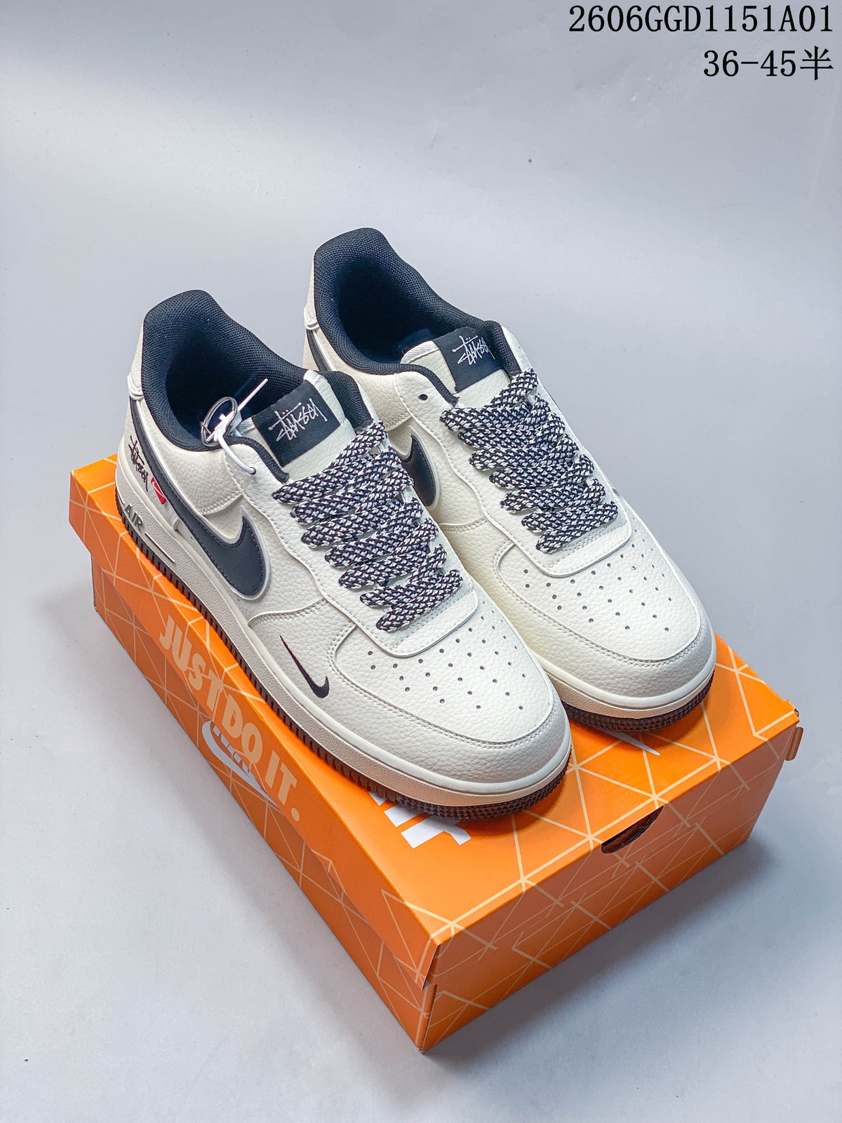 Nike Air Force 1 '07 LV8 Low Sneakers in White and Black