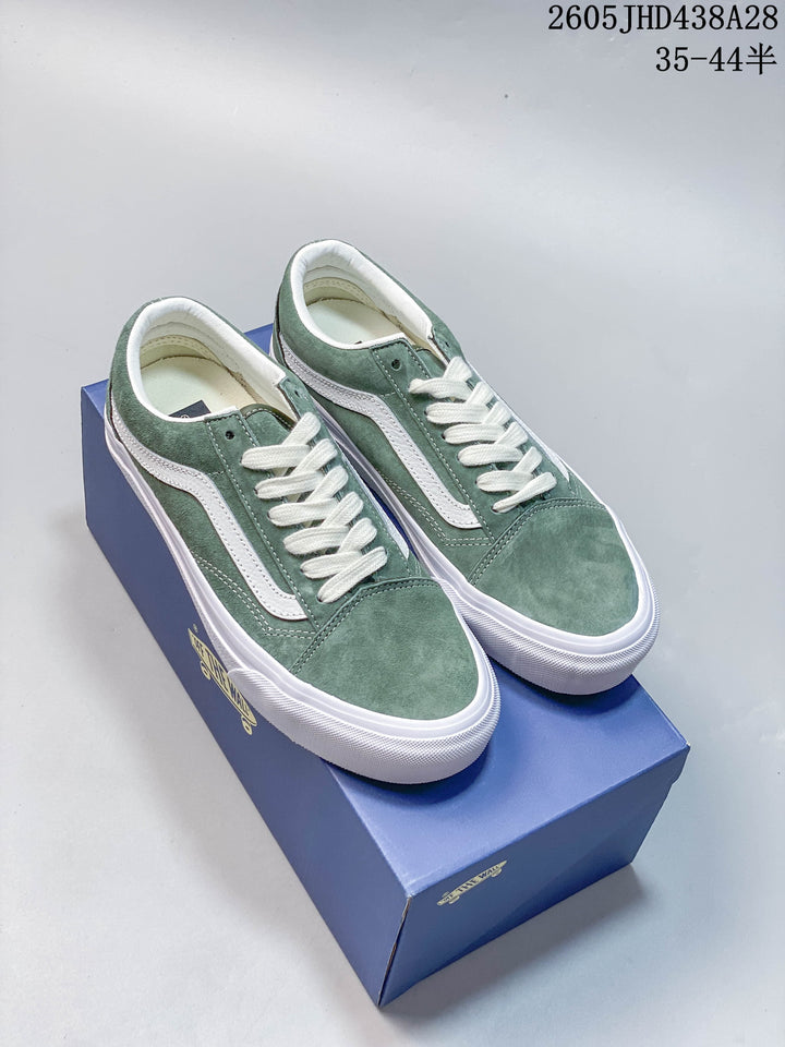 Vans Old Skool Green Suede Sneakers VN000CQDCHZ