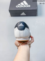 adidas Taekwondo Low-Top Sneakers in White and Navy