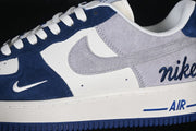 Nike Air Force 1 '07 Low Sneakers White Gray Blue HM3703-161