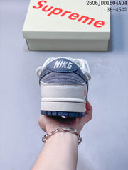 Nike SB Dunk Low Gray and White Sneakers YX5066-246