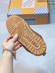 Louis Vuitton Trainer Sneaker in Brown and White