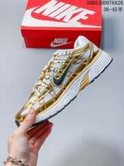 Nike Initiator Running Shoes in White and Gold