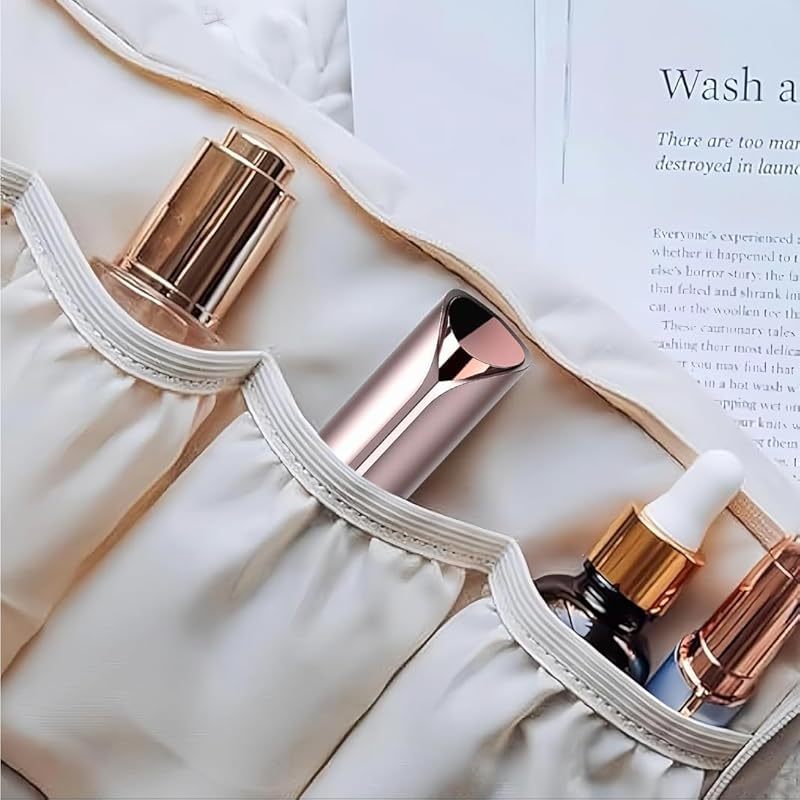 Electric Face Shaver for Women . Hair Removal Device for Women Chin . Lip . Peach Fuzz with 6 Pc Replacement Heads