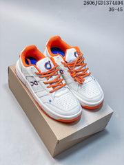 On THE Roger Clubhouse White Orange Sneakers 06JGD1374A04