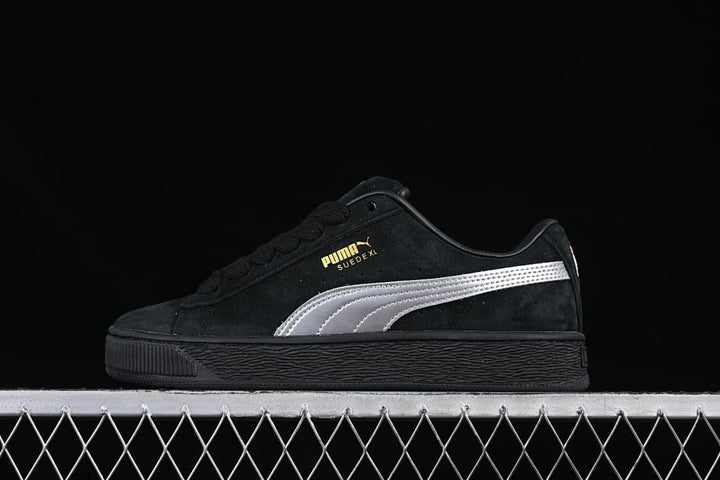 Puma Suede XL Black Silver Sneakers 401413-01