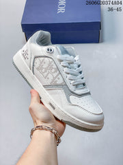 Dior 06GDD374A04 Low-Top Sneakers in White and Gray