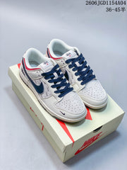Nike SB Dunk Low Stüssy Collaboration Sneakers, Sail Navy Red