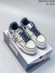 MLB Chunky Liner Low-Top Sneakers, White and Navy