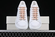 Alexander McQueen White Sneakers with Silver Mirror Heel