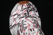 Balenciaga 3XL Lace Sneakers in White, Red and Brown