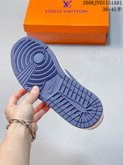 Air Jordan 1 Low Blue and White Patterned Sneakers