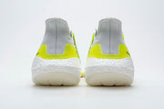 adidas UltraBoost 21 Running Shoes, White and Volt FY1214