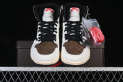 Travis Scott x Air Jordan 1 High OG Sneakers Brown White CD4487-001
