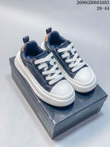 ECCO Biom Fjuel Low-Top Sneakers, White and Navy, 2606GDD603A03
