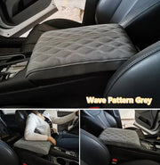 Leather Car Armrest Pad — Memory Foam Center Console Cover