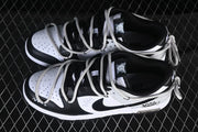 Nike SB Dunk Low Strap Sneakers Black and White DD1391-100