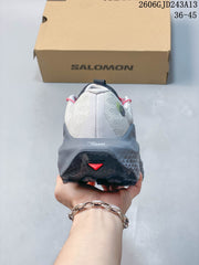Salomon Ultra Glide 4 Trail Running Shoes, White and Gray