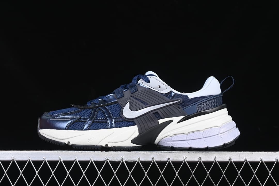 Nike V2K Run Navy and White Running Sneakers HJ4497-400