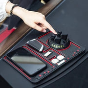 4-in-1 Car Anti-Slip Phone Pad | Phone Holder + Aromatherapy + License Plate + Glow Mat