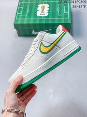 Nike Air Force 1 Low Brazil 2016 White Green Yellow