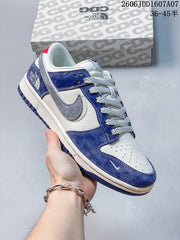 Nike SB Dunk Low Blue and White Sneakers