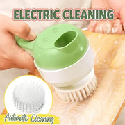 4-in-1 Electric Food Chopper & Vegetable Slicer Set – Handheld Garlic Mincer with Peeler & Cleaning Brush