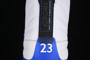 Air Jordan 12 Retro White and Blue Sneakers CT8013-140